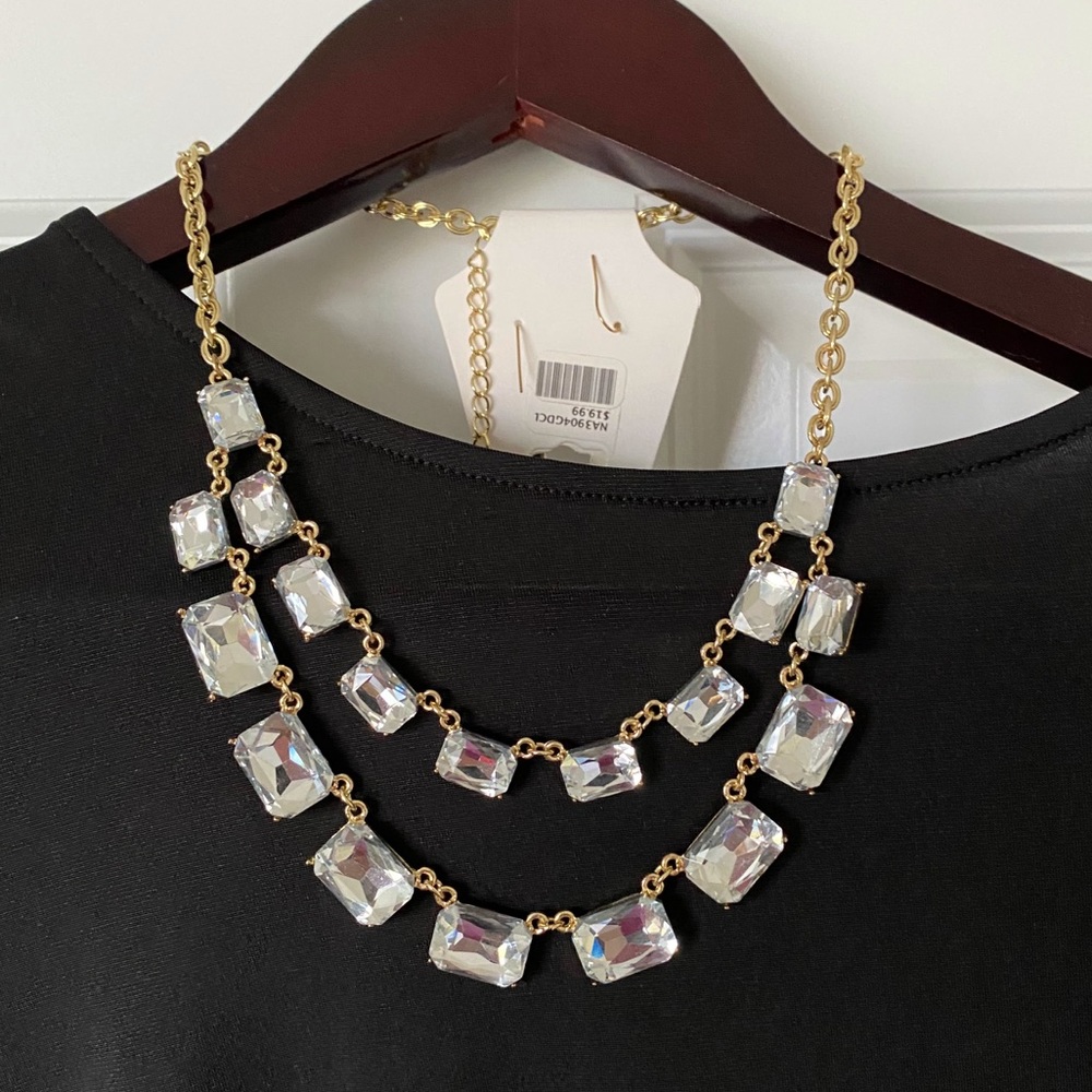 Rhinestone Necklace with matching earrings
